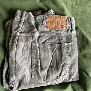 American Eagle Outfitters Men's Corduroy Jeans in Gray